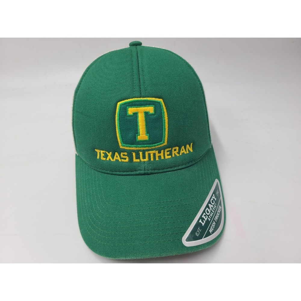 Texas Lutheran University Bulldogs Legacy Foam Mesh Snapback Hat Cap NCAA Green